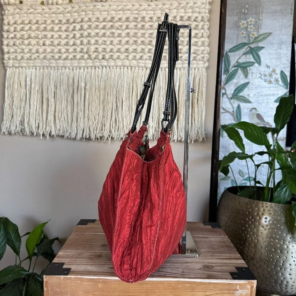 Jean Pierre Klifa X anteprima-nueve Crinkle Fabric Double Strap Shoulder Hobo